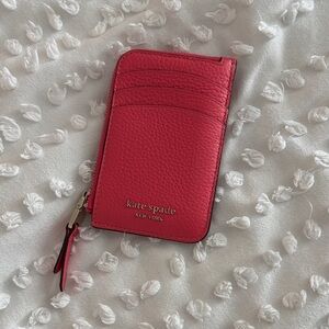 Kate Spade pink Leather Card Wallet